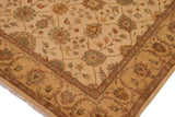 handmade Traditional Kafkaz Chobi Ziegler Beige Beige Hand Knotted RECTANGLE 100% WOOL area rug 8 x 10