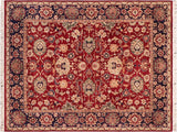 Pak Persian Mica Red/Blue Wool Rug - 8'1'' x 10'0''
