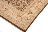 handmade Traditional Kafkaz Chobi Ziegler Brown Beige Hand Knotted RECTANGLE 100% WOOL area rug 8 x 10