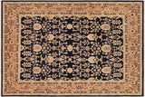 Bohemien Ziegler Lauryn Blue Brown Hand-Knotted Wool Rug - 7'11'' x 10'3''