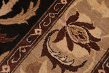 handmade Traditional Veg Dye Black Gray Hand Knotted RECTANGLE 100% WOOL area rug 9 x 12