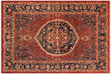 handmade Geometric Kafkaz Chobi Ziegler Red  Hand Knotted RECTANGLE 100% WOOL area rug 9 x 12