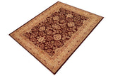 handmade Traditional Kafkaz Chobi Ziegler Drk. Red Beige Hand Knotted RECTANGLE 100% WOOL area rug 9 x 13