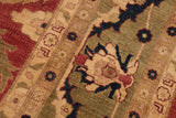 handmade Traditional Kafkaz Chobi Ziegler Rust Lt. Green Hand Knotted RECTANGLE 100% WOOL area rug 9 x 12
