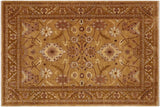 Shabby Chic Ziegler Gianna Tan Brown Hand-Knotted Wool Rug - 9'3'' x 12'0''