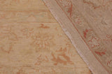 handmade Traditional Kafkaz Chobi Ziegler Beige Green Hand Knotted RECTANGLE 100% WOOL area rug 9 x 12