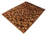 Boho Chic Gabbeh Demetriu Brown/Tan Wool Rug - 8'11'' x 11'7''