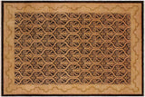 Oriental Ziegler Danyell Black Tan Hand-Knotted Wool Rug - 8'10'' x 11'11''