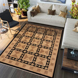 handmade Transitional Kafkaz Chobi Ziegler Beige Black Hand Knotted RECTANGLE 100% WOOL area rug 9 x 12