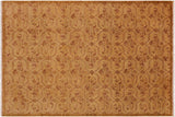 Oriental Ziegler Yung Green Brown Hand-Knotted Wool Rug - 9'0'' x 12'1''