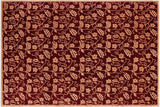 handmade Transitional Kafkaz Chobi Ziegler Wine Red Lt. Brown Hand Knotted RECTANGLE 100% WOOL area rug 9 x 12