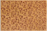 handmade Transitional Kafkaz Chobi Ziegler Tan Brown Hand Knotted RECTANGLE 100% WOOL area rug 9 x 12
