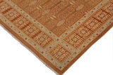 handmade Transitional Kafkaz Chobi Ziegler Brown Rust Hand Knotted RECTANGLE 100% WOOL area rug 9 x 12