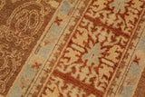 handmade Transitional Kafkaz Chobi Ziegler Brown Rust Hand Knotted RECTANGLE 100% WOOL area rug 9 x 12