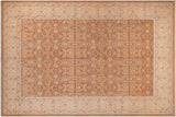 handmade Transitional Kafkaz Chobi Ziegler Lt. Brown Beige Hand Knotted RECTANGLE 100% WOOL area rug 9 x 12