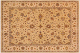 Classic Ziegler Svetlana Tan Beige Hand-Knotted Wool Rug - 9'1'' x 11'10''