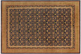 Classic Ziegler Mallie Blue Green Hand-Knotted Wool Rug - 9'0'' x 12'0''
