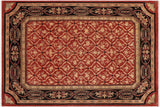 handmade Transitional Kafkaz Chobi Ziegler Red Black Hand Knotted RECTANGLE 100% WOOL area rug 9 x 11