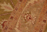 handmade Traditional Kafkaz Chobi Ziegler Green Brown Hand Knotted RECTANGLE 100% WOOL area rug 9 x 12