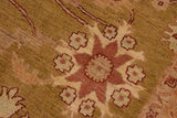 handmade Traditional Kafkaz Chobi Ziegler Green Brown Hand Knotted RECTANGLE 100% WOOL area rug 9 x 12