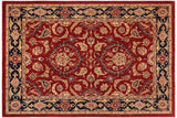 Boho Chic Ziegler Kandis Red Blue Hand-Knotted Wool Rug - 9'1'' x 11'10''
