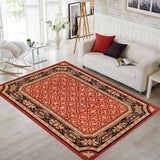 handmade Transitional Kafkaz Chobi Ziegler Red Black Hand Knotted RECTANGLE 100% WOOL area rug 10 x 14