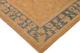 handmade Traditional Kafkaz Chobi Ziegler Tan Lt. Blue Hand Knotted RECTANGLE 100% WOOL area rug 10 x 14