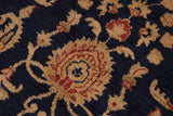 handmade Transitional Kafkaz Chobi Ziegler Blue Red Hand Knotted RECTANGLE 100% WOOL area rug 9 x 12