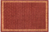 Boho Chic Ziegler Jacelyn Red Gold Hand-Knotted Wool Rug - 8'10'' x 11'9''