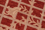 handmade Transitional Kafkaz Chobi Ziegler Red Lt. Tan Hand Knotted RECTANGLE 100% WOOL area rug 8 x 10