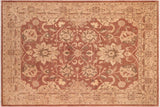 Classic Ziegler Ivey Brown Tan Hand-Knotted Wool Rug - 8'1'' x 10'0''