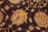 handmade Traditional Kafkaz Chobi Ziegler Purple Lt. Tan Hand Knotted RECTANGLE 100% WOOL area rug 9 x 12