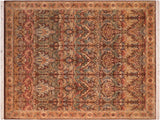 Imran Pak Persian Genny Brown/Gold Wool Rug - 8'2'' x 11'1''
