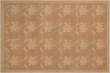 Oriental Ziegler Melani Brown Beige Hand-Knotted Wool Rug - 9'1'' x 12'1''