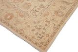 handmade Traditional Kafkaz Chobi Ziegler Beige Brown Hand Knotted RECTANGLE 100% WOOL area rug 9 x 11