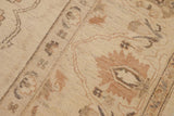 handmade Traditional Kafkaz Chobi Ziegler Beige Brown Hand Knotted RECTANGLE 100% WOOL area rug 9 x 11