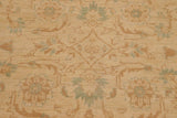 handmade Transitional Kafkaz Chobi Ziegler Beige Green Hand Knotted RECTANGLE 100% WOOL area rug 9 x 12