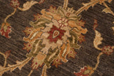 handmade Traditional Kafkaz Chobi Ziegler Charcoal Beige Hand Knotted RECTANGLE 100% WOOL area rug 9 x 12
