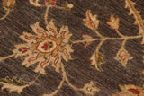 handmade Traditional Kafkaz Chobi Ziegler Charcoal Beige Hand Knotted RECTANGLE 100% WOOL area rug 9 x 12