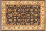 Boho Chic Ziegler Brian Charcoal Beige Hand-Knotted Wool Rug - 8'10'' x 12'0''