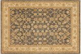 handmade Traditional Kafkaz Chobi Ziegler Gray Beige Hand Knotted RECTANGLE 100% WOOL area rug 9 x 12