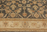 handmade Traditional Kafkaz Chobi Ziegler Gray Beige Hand Knotted RECTANGLE 100% WOOL area rug 9 x 12
