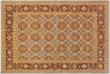 Classic Ziegler Keila Blue Brown Hand-Knotted Wool Rug - 9'0'' x 11'10''
