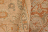handmade Traditional Kafkaz Chobi Ziegler Tan Rust Hand Knotted RECTANGLE 100% WOOL area rug 10 x 13