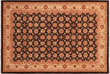 handmade Transitional Kafkaz Chobi Ziegler Brown Beige Hand Knotted RECTANGLE 100% WOOL area rug 6 x 9