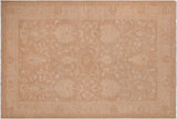 Bohemien Ziegler Roger Brown Tan Hand-Knotted Wool Rug - 6'1'' x 9'1''