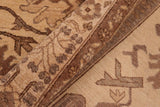 handmade Traditional Kafkaz Chobi Ziegler Beige Tan Hand Knotted RECTANGLE 100% WOOL area rug 6 x 9