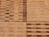 Modern Gabbeh Tammera Beige/Tan Wool Rug - 6'0'' x 8'9''