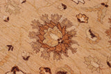 handmade Traditional Kafkaz Chobi Ziegler Tan Beige Hand Knotted RECTANGLE 100% WOOL area rug 8 x 10