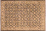 Classic Ziegler Ming Gray Brown Hand-Knotted Wool Rug - 8'1'' x 10'2''